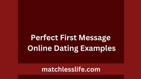 First message on dating site examples